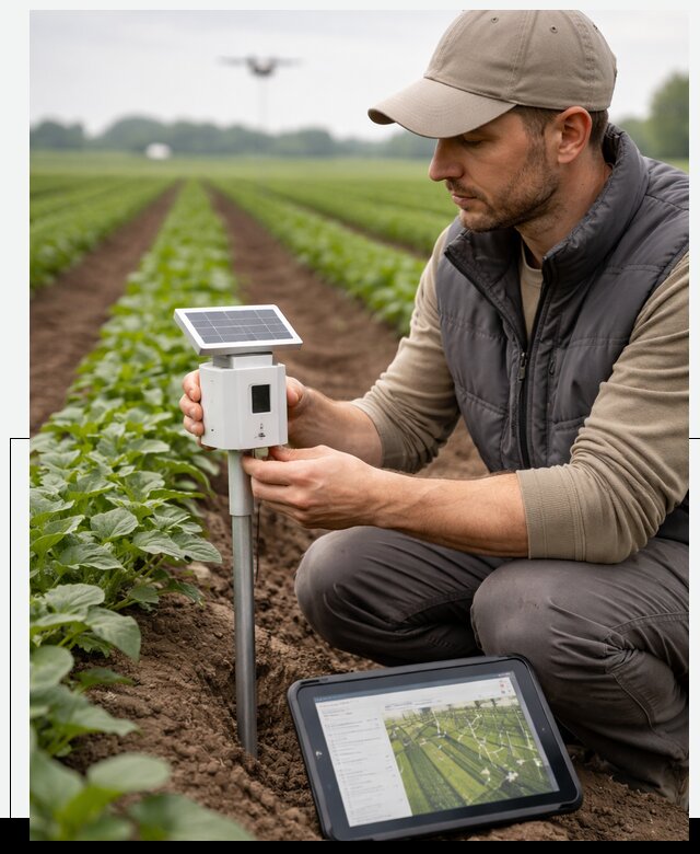 IoT мониторинг сельскохозяйственных полей и контроля в Керчи