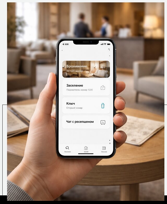 Мобильное приложение для гостей отеля в Керчи, управление сервисом